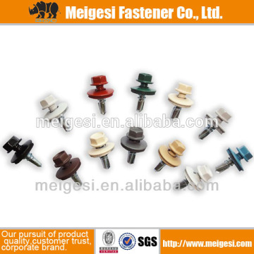 Colored Painted hex head self drilling screw
