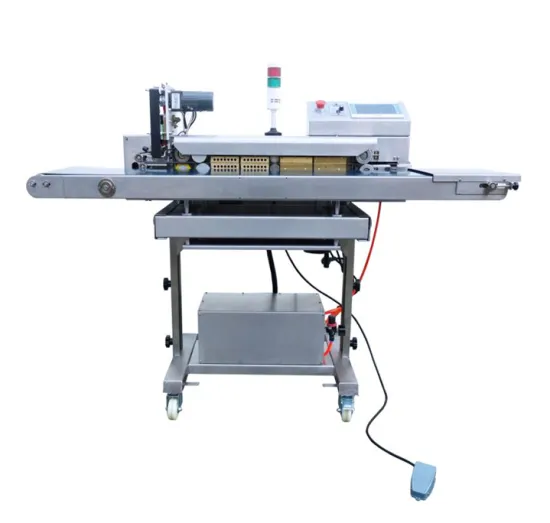 Vacuum Nitrogen Gas Flushing Continuous Band Sealer Machine