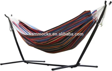 Double hammock with steel stand Portable hammock with stand