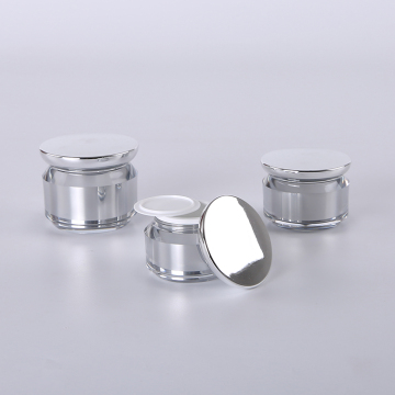 Plastic Acrylic Mushroom-Shaped Skincare Cream Jars and Cosmetic Containers