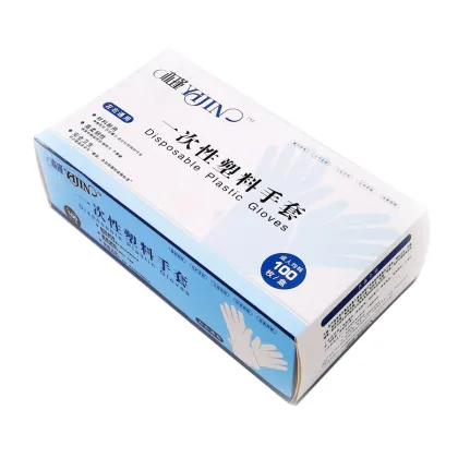 Good quality dotted gloves blue