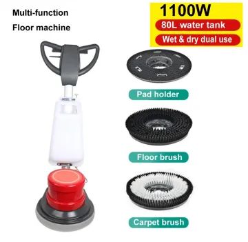 Hand-Push Floor Scrubber Floor Buffer Carpet Cleaning Machine Multi-Function Floor Machine