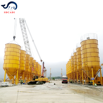 Vertical Segment Cement Silo Feed Hopper for SDCADI Professiont: 1000 Ton Capacity