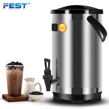 Commercial Bubble Tea Dispenser: 8L to 12L Insulated Milk Barrel