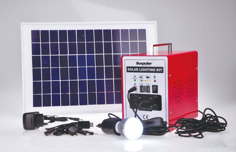 50W Home Solar Lighting System with 2PCS or 3PCS or 4PCS or 6PCS 3W Solar Lights