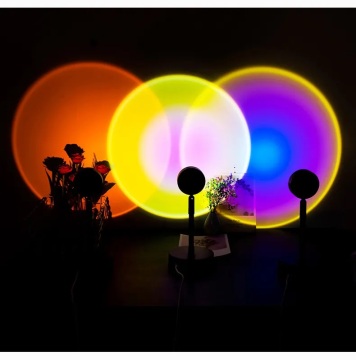 USB Rainbow Sunset Red Projector Led Night Light