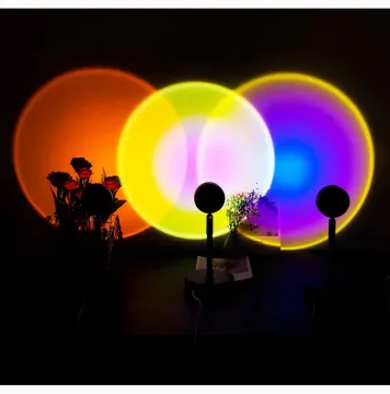 USB Rainbow Sunset Red Projector Led Night Light