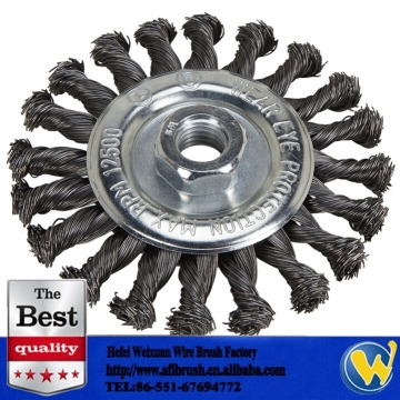 High Speed Stringer Bead Knot Wire Wheel Brush