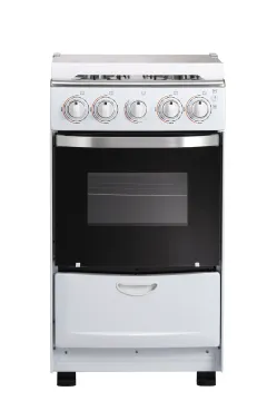 White Gas Oven With 4 Burners