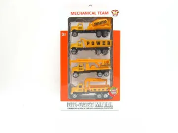 DIE CAST FREE WHEEL MOBILE MACHINERY SHOP  4PCS