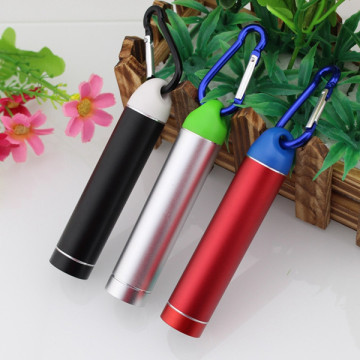 メタルケースキーホルダー円筒形パワーバンク2200mah