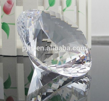 120mm clear transparent glass crystal diamond paperweight