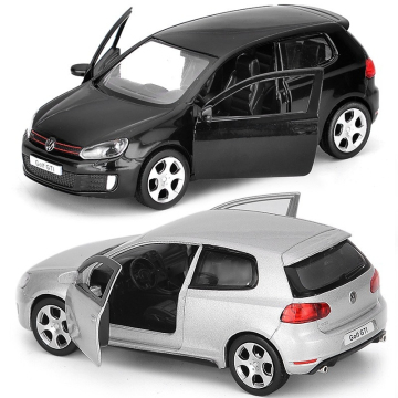 1:36 Scale VW Golf GTI Diecast Model Car: Detailed Toy with Openable Doors, Movable Wheels, and Alloy Body