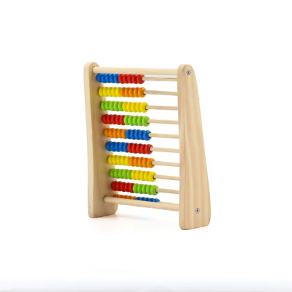 Montessori Wooden Toys: Bead Abacus Counting Number Frame for Kids Math Learning