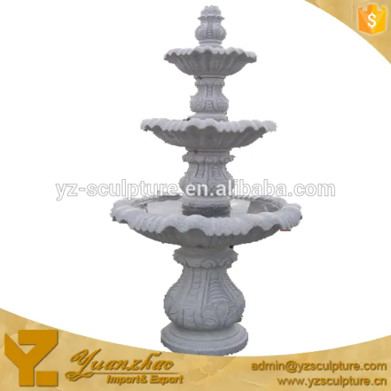Indoor Hot Sale 3 tier carving stone fountain