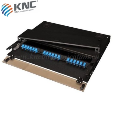 24 sc 1u sliding fiber patch panel