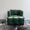 Cadeiras simples de sofá de tecido de luxo