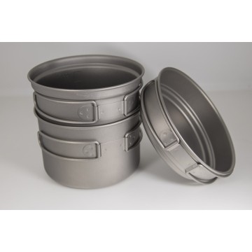 Titanium Cookware Top Kualiti Luar Pot