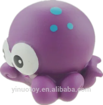 cute plastic bath water spary octopus toys hot sell animal style equipment PVC