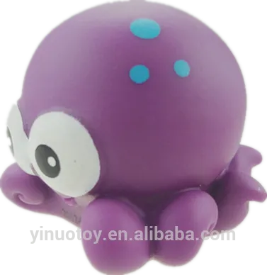 cute plastic bath water spary octopus toys hot sell animal style equipment PVC