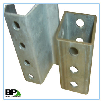 perforated and galvanized 14 guage Square Sign Post