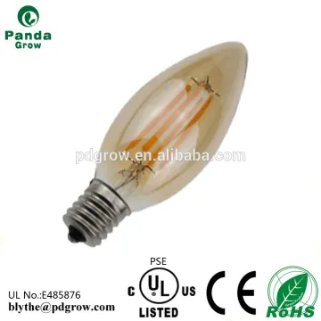100 lm/w Led Filament Candle Bulb C35 CRI80 4W Led Bulb Lamps