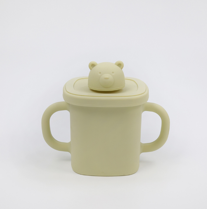 Silicone Cute Bear Sippy Cup Snack Cups