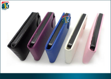 Pink, Blue, Yellow, Black Fashion Slim Durable Pu Pouch Case For Iphone 5 Protective Case