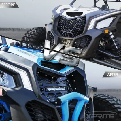 N2 Can-am Aluminum Alloy LED Grille with 8 Inch Cree-LED Light Bar for Can-am Maverick X3