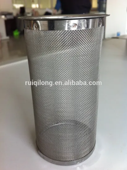 304 stainless steel #18 mesh extruded screen mesh cylinder