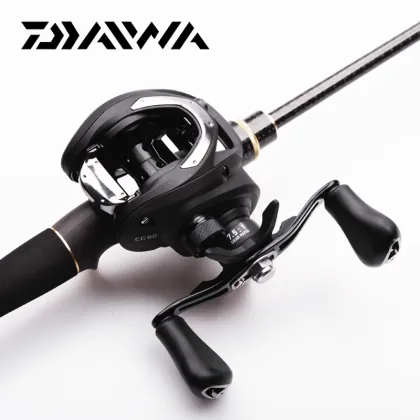 DAIWA CC80 Baitcast Reel - 4+1BB, 6.8/7.5 Gear Ratio, 7kg Max Drag, Metal Light Spool for Predator Fish