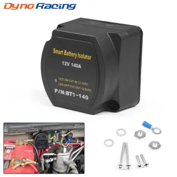 Smart Dual Battery Isolation System: 12V 140Amp Relay for Vehicles & Watercraft