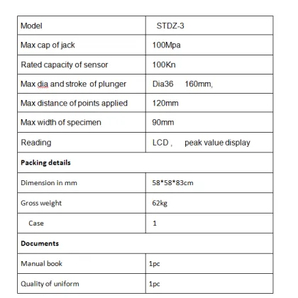 Digital Hydraulic Jack Rock Point Load Tester 100KN