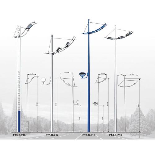 5-12 mét đèn thép cho đường cao tốc