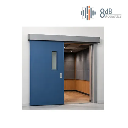 Sliding soundproof door for studios