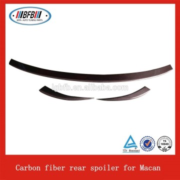 Carbon fiber rear car middle spoilers for porsche macan with best quality