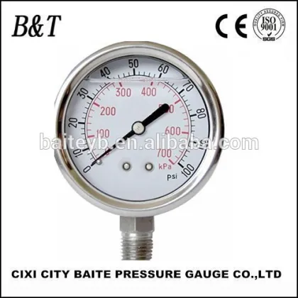 63mm bottom mount hydraulic oil high quality nuova fima pressure gauges