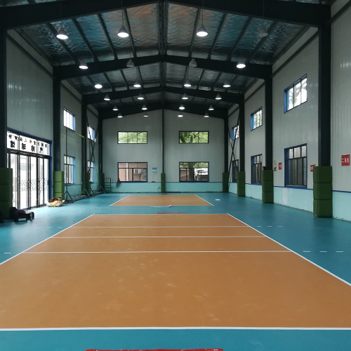 Pavimentazione sportiva per campi da pallavolo con superficie in polypite in PVC