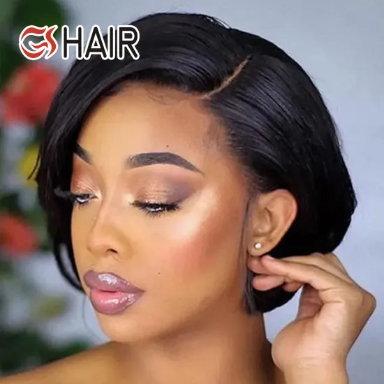 GS Pixie Cut Wigs: Cheap Wholesale Short Afro Kinky Curly 100% Human Hair Bob Wigs for Black Women
