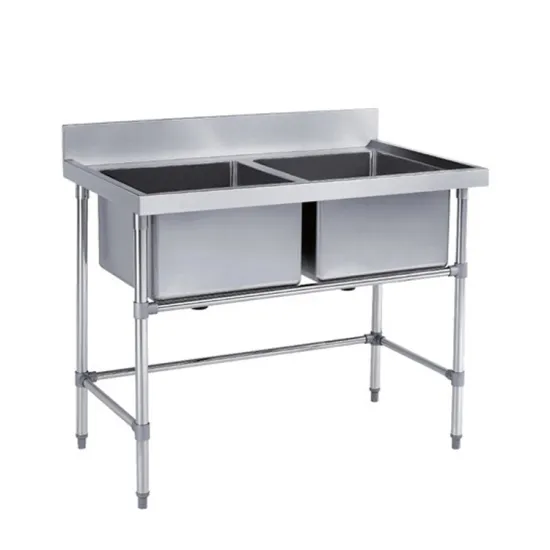 Stainless Steel Commercial Kitchen Double Sink