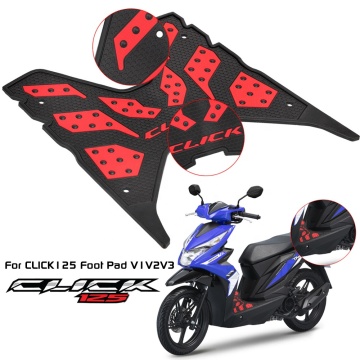 Anti-skid Colored Foot Pads for Honda CLICK125 V1 V2 V3 Motorcycle Foot Rests