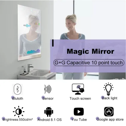 43 Inch Android Smart Magic Mirror with Touch Screen for Bathroom
