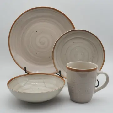 16pcs hand painted luxury wedding dinner plates set dinnerware sets
