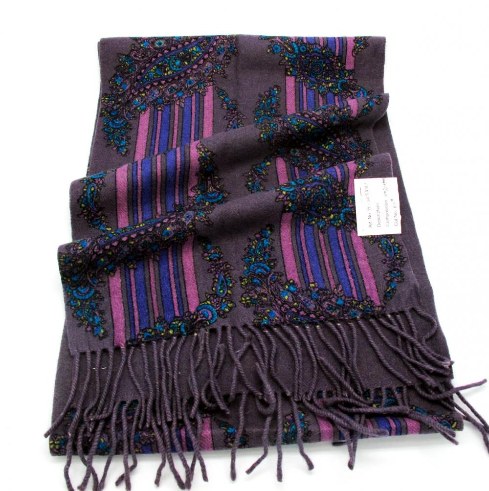 Printed Wool Scarf Yf 2013 441 01