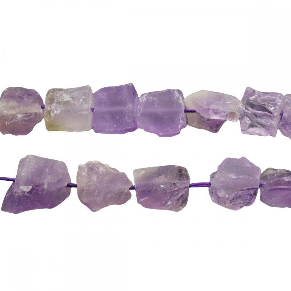 Gemstone de forma irregular Beads de piedra rugosa de 10 ~ 20 mm Beades de piedra rugosa para joyas de bricolaje