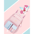 OEM Custom Logo Nylon Pink Girls Backpack