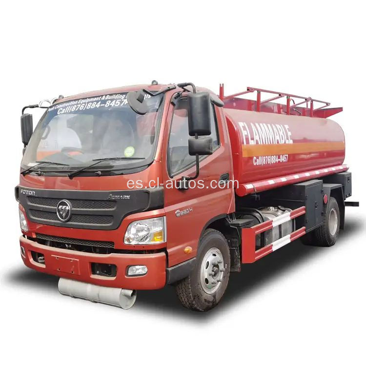 Camión de tanque de combustible de 8000 litros de combustible
