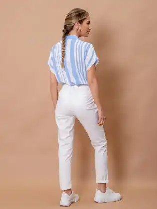 White Plus Size Formal Women Long Pants