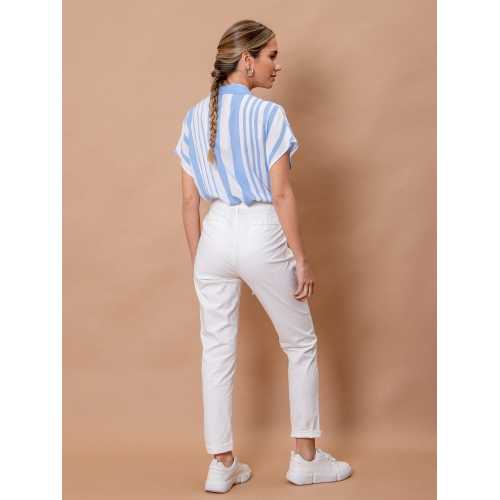 White Plus Size Formal Women Long Pants