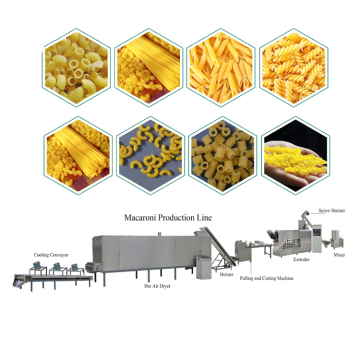 Automatic Industrial Macaroni Pasta Extruder Production Line